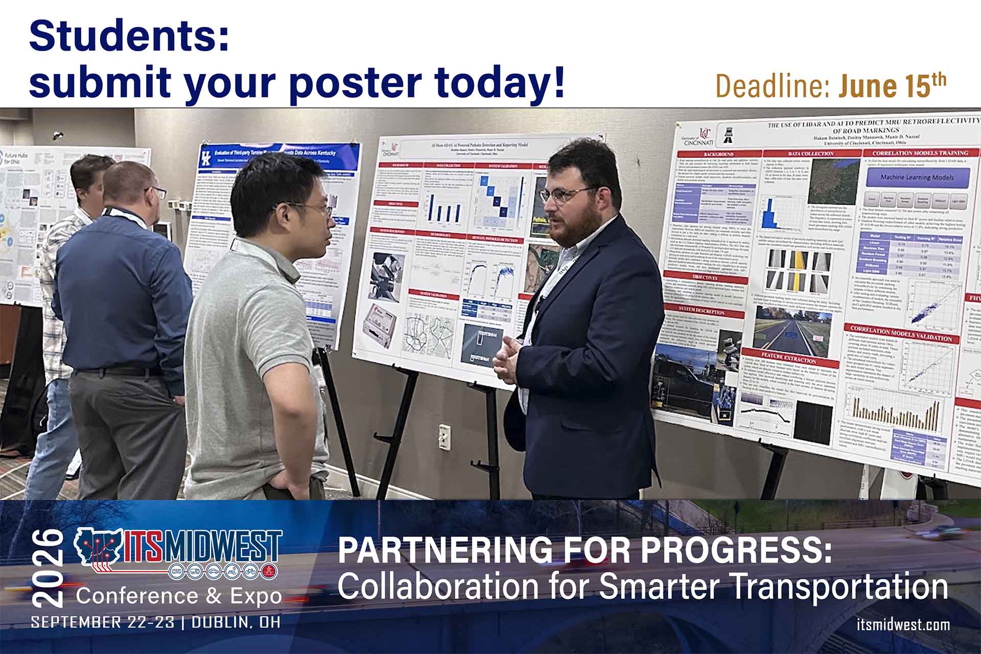 Students: submit your poster for the 2026 ITS Midwest Conference & Expo 